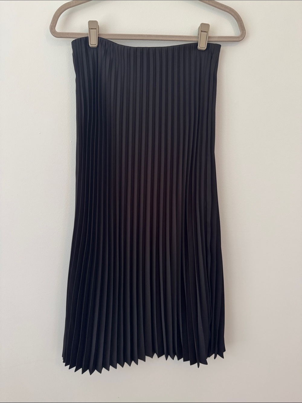 J. Crew Black Pleated Skirt